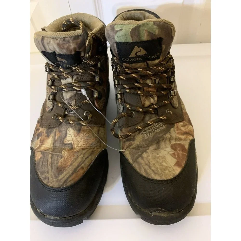 Ozark Trail‎ Boone05 Camo Hiking Boots Men’s Sz 6.5
